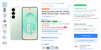 Oferta do Galaxy S25