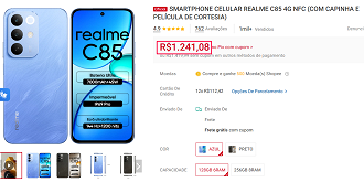 Oferta do realme C85 4G