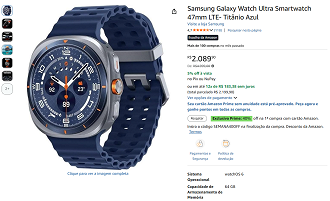 Galaxy Watch Ultra 2025 em oferta na Amazon!