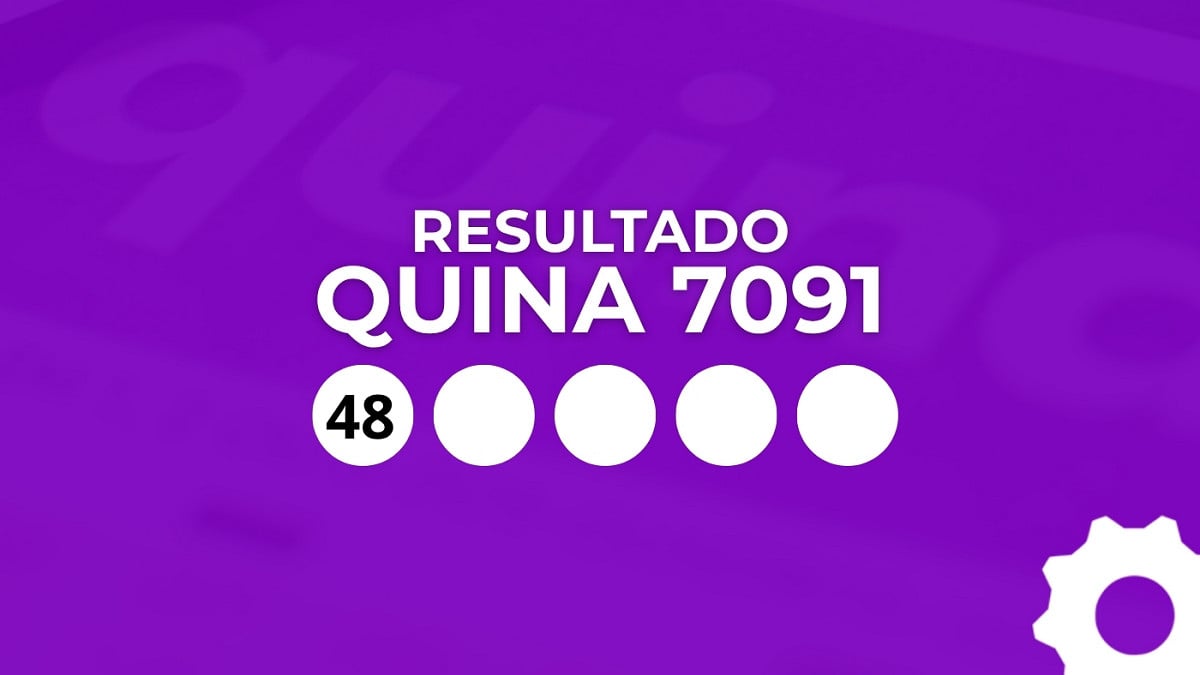 Veja os números sorteados da Quina 7091. Imagem: Oficina da Net