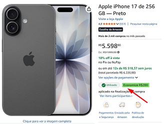 Oferta do iPhone 17