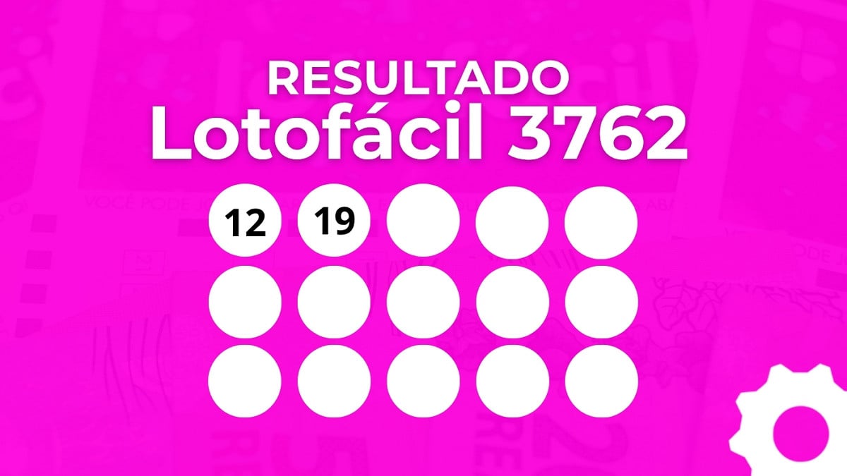 Veja os números sorteados da Lotofácil 3762. Imagem: Oficina da Net