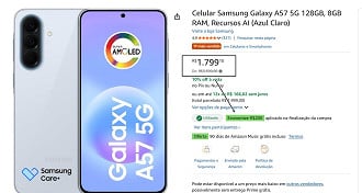 Promoção do Galaxy A57