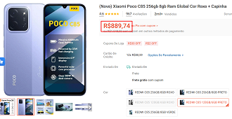 Oferta do POCO C85 4G