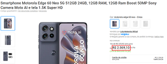 Oferta do Motorola Edge 60 Neo