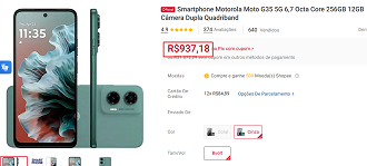 Oferta do Moto G35