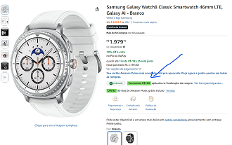 Menor preço! Galaxy Watch8 Classic por R$ 1.879,10 na Amazon!
