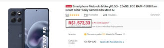 Oferta do Motorola Moto G86