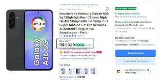 Oferta do Galaxy A36