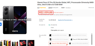Oferta do POCO X7 Pro