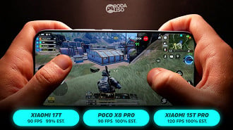 Jogamos COD Mobile com gráficos no baixo e taxa de quadros no Ultra.