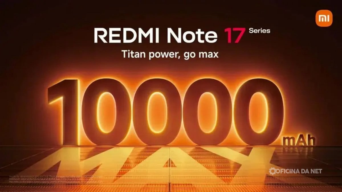 Redmi Note 17 Pro Max confirmaod com bateria de 10.000 mAh