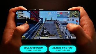 Jogamos COD Mobile com gráficos no baixo e taxa de quadros no Ultra.
