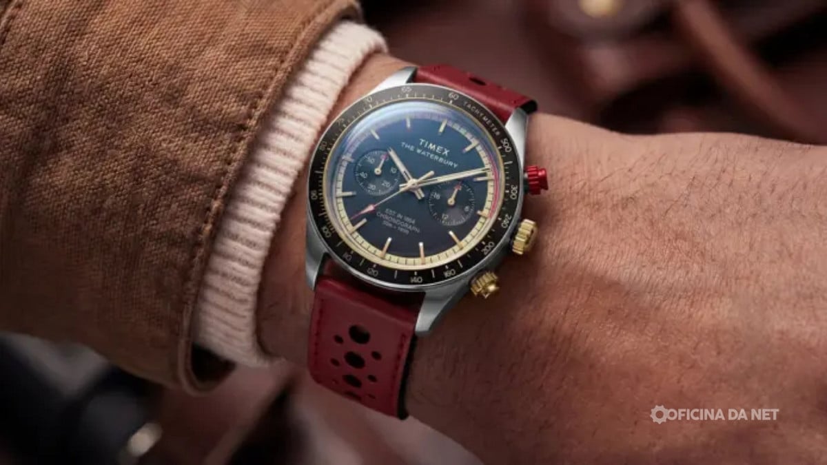Timex lança novo cronógrafo de 39 mm com visual inspirado no automobilismo
