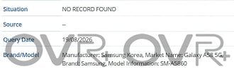 Galaxy A58 5G aparece antes do anúncio e tem número de modelo revelado.