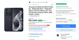 Oferta do Moto G Max