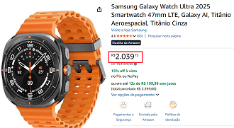 Oferta do Galaxy Watch Ultra 2025