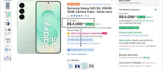 Promoção do Galaxy S25