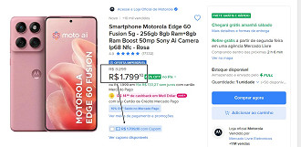 Oferta do Edge 60 Fusion