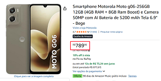 Oferta do Moto G06