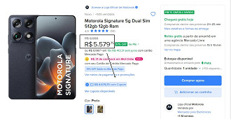 Promoção do Motorola Signature