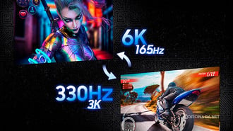 O Odyssey G8 6K tem dois modos de uso
