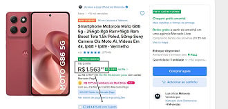 Promoção do Motorola Moto G86