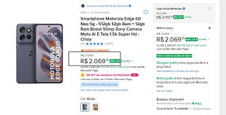 Oferta do Motorola Edge 60 Neo