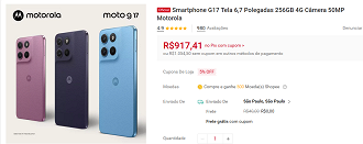 Oferta do Motorola Moto G17