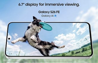 Tela do Galaxy S26 é exatamente a mesma do S25 FE.