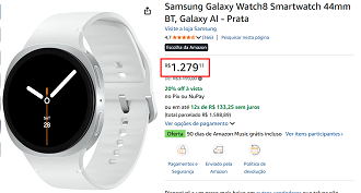 Oferta do Galaxy Watch 8