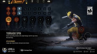 Habilidades que podem ser liberadas dentro do jogo