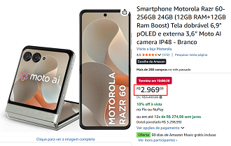Oferta do Motorola Razr 60