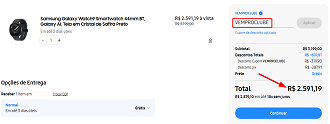 Oferta do Galaxy Watch 9