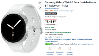 Oferta do Galaxy Watch 8