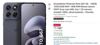 Oferta do Moto G67