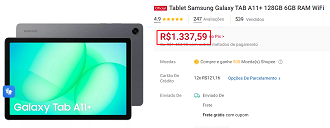 Oferta do Galaxy Tab A11+ Wi-Fi