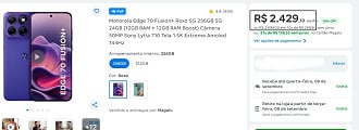 Oferta do Motorola Edge 70 Fusion+