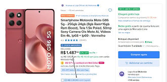 Promoção do Motorola Moto G86