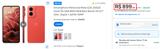 Oferta do Moto G35