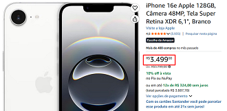 Oferta do iPhone 16e