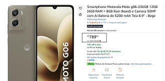 Oferta do Motorola Moto g06