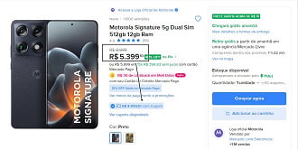 Motorola Signature em oferta