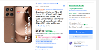 Motorola Edge 60 Fusion em promoção.