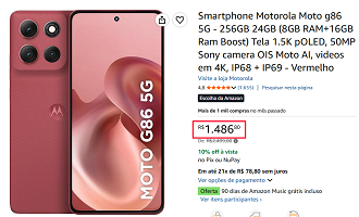 Oferta do Moto G86