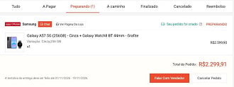 Promoção do Galaxy A57