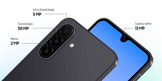 Câmeras do Galaxy A18.