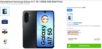 Oferta do Galaxy A17 5G