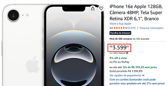 Oferta do iPhone 16e
