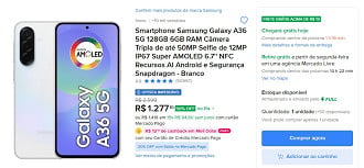 Promoção do Galaxy A36